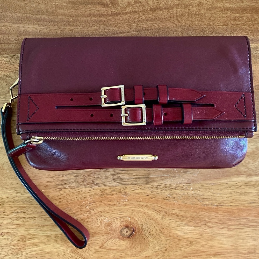 Burberry Deep Burgundy Wristlet - Picture 9 of 14